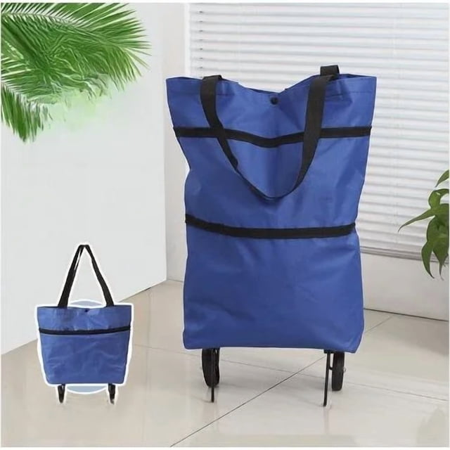 Foldable Hand Pull Cart With Wheels Lightweight Wagon For Home Garden Portable Trailer