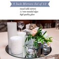 thumbnail image 3 of Round Mirror Plate - Set of 12 Round Mirror Trays - 8 inch Diameter, 1.5 mm Thick Rounded Edge - Perfect for Table, Wedding Centerpieces, Wall Decor, Crafts, 3 of 5