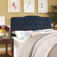 thumbnail image 4 of Annabel Queen Upholstered Fabric Headboard - Navy, 4 of 4