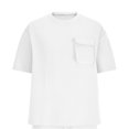 thumbnail image 3 of Gspmoly Chemise pour Homme, Mode Homme Décontractée Couleur Unie Manches Courtes Col Rond Blouses Chemises Homme Haut Offres Prime, 3 of 5