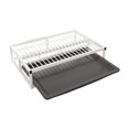 thumbnail image 1 of jinwen Bac à Litière pour Chien à Carreaux Lavable Garde les Pattes et Support de Tapis Pipi Surélevé Blanc, 1 of 9