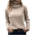 thumbnail image 1 of EGNMCR Chandails pour Femmes Mode Décontractée Chandail à Manches Longues Col Rond, Cadeaux pour Femmes, 1 of 3