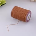 thumbnail image 2 of veasfak 1x Round Waxed Thread Cord Leather Sewing Hand Stitching Jewelry Craft Brown, 2 of 8