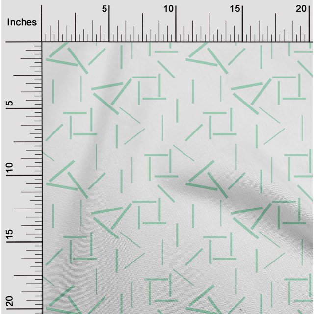 oneOone Organic Cotton Voile Fabric Line Geometric  Printed Craft Fabric BTY 42 Inch Wide