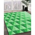 thumbnail image 3 of Ahgly Tapis Rectangulaire Lavable en Machine Vert Transitionnel, 4 Pieds x 6 Pieds, 3 of 7