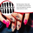 thumbnail image 2 of Maoww 24 Pieces False Nails Glitter Shimmering Powder Full Cover Artificial Nail Tips Simple Operation Fingernail Decal DIY Accessory black, 2 of 9