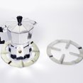 thumbnail image 4 of Moka Pot Stove Stand Coffee Pot Holder Gas Range Support Ring Burner Grate Gas Hob Rack (Silver), 4 of 8