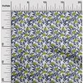 thumbnail image 2 of oneOone Coton Cambric Bleu Moyen Florals Robe Tissu Tissu Imprimé par la Cour 56 Pouces de Large, 2 of 4