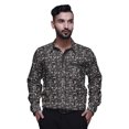 thumbnail image 1 of BESTMAN Chemise Décontractée Imprimée pour Hommes Coupe Ajustée à Boutons Manches Longues, 1 of 5