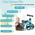 thumbnail image 3 of Costway Baby Balance Bike Toddler Riding Toys  w/ 4 Wheels Blue, 3 of 10