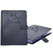 Leather Binder Magnetic Transmission Manual Folder Organizer For Documents