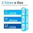 thumbnail image 3 of Weekly Pill Organizer 3 Times a Day, Travel Pill Box Case 7 Day, Large Medication Container for Daily Vitamin and Medicine, with Portable Compartments, 3 of 10