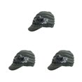 thumbnail image 3 of Wweixi Warm Up In Style With Fashionable Wool Cap For Cold Weather Knitted Hats Knitted Caps Funny Hat Wool Hat Ear Protectors gray 3Set, 3 of 6