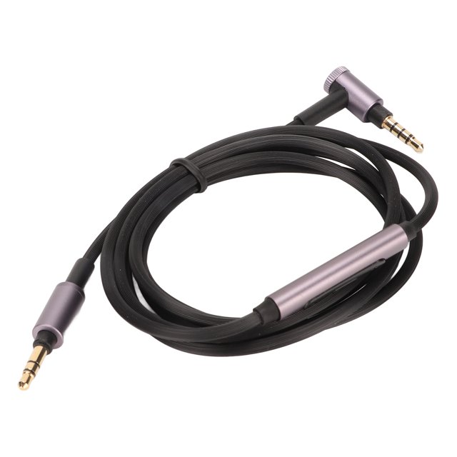 Headphone Upgrade Cable, 4.9ft Gold Plated Plug Oxygen Free Copper Prevent Stethoscope Effect Headphone Sound Cable With Mic For WH CH900N