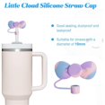 thumbnail image 4 of Kilougeis Prix Réduit 3 Pcs Embouts Mignons avec Nœud Cap Toppers Embouts Compatibles avec Gobelets 40/30 Oz Réutilisables Mignons Couvercles en Silicone Protecteurs pour Gobelets Ley 0.4 Po/10mm Accessoires, 4 of 8