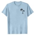 thumbnail image 3 of Pisexur T Shirts for Man , Hommes Mode Décontractée Imprimé Col Rond T-Shirt Pull Manches Courtes Blouse Bleu Ciel, S Chemises de Golf Hommes & Chemises Hommes, 3 of 6