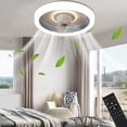 thumbnail image 1 of Ceiling Fans with Lights and Remote Clearance,360 °Moving Modern Ceiling Fans with Lights and Remote,Dimmable Low Profile Ceiling Fan,Flush Mount Bladeless Ceiling Fan for Bedroom Home Restaurant, 1 of 7