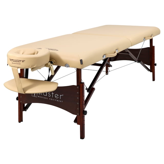 Master Massage 28 Pouces Paradise Pro Ensemble de Table de Massage Portable, Crème
