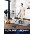 thumbnail image 3 of Canister Vacuum Cleaner, 32Kpa 1600W Bagless Vacuum Cleaner, Dust Full Indicator, H13 HEPA Filter, 3.7Qt Large Capacity, Lightweight Vac for Hard Floors, Carpet, Pet, Upholstery, Blue, 3 of 8