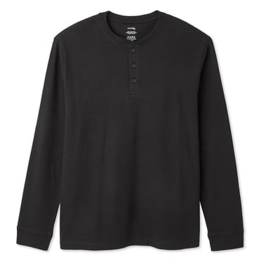George Men's Long-Sleeve Henley T-Shirt