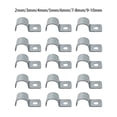thumbnail image 2 of maskred 25pieces Durable Stainless Steel Crimping Clips For Pipeline Support Network Cable Fixing Buckle 3mm, 2 of 6
