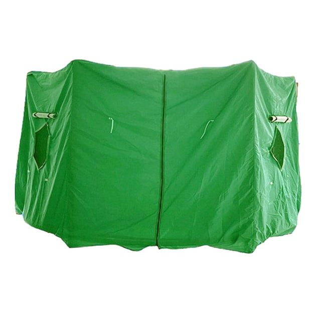 QualitChoice Trampoline Tent Trampoline Protective Cover Round Cover Shade Trampoline Top Green 8FT 6 Poles