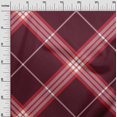 thumbnail image 2 of oneOone Cotton Poplin Fabric Tartan Check Printed Fabric 1 Yard 56 Inch Wide, 2 of 4