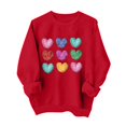 thumbnail image 2 of TIMIFIS Cadeaux de la Saint-Valentin pour Elle Cœur Chandail pour Femmes Mode Mignon Imprimé Amour Col Rond Chandails en Molleton Décontractés Manches Longues Tenues Printemps Automne - Printemps/été, 2 of 4