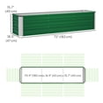 thumbnail image 3 of Outsunny Galvanized Raised Garden Bed, Elevated Large Metal Planter Box, 3 of 10