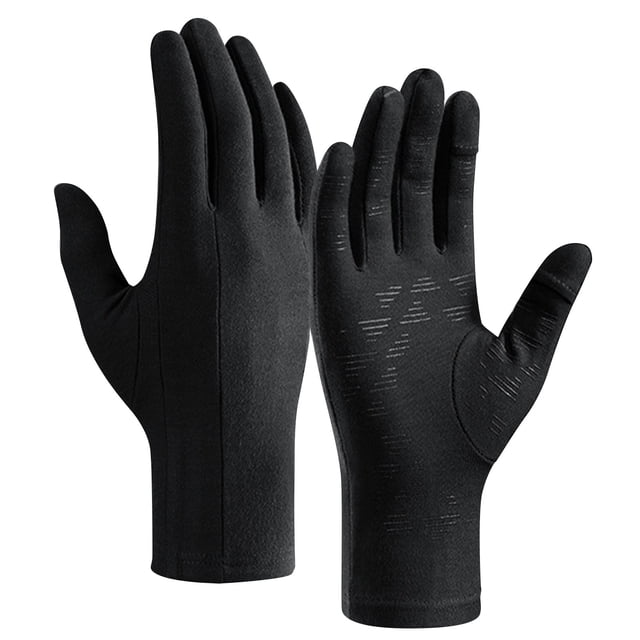 Yanlir Gants d'Hiver à Écran Tactile pour Femmes Temps Froid Chaud Isolé Thermiquement Conduite Activités Extérieures Compatible avec Téléphone Intelligent Antidérapant Extensible (Noir#6,L)