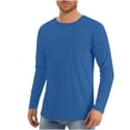 thumbnail image 1 of Pisexur Men's UPF 50+ Sun Protection UV SPF Shirts Long Sleeve Lightweight Quick Dry Swim T-Shirts Rash Guard Cool and Breathable Mens Sun Protection Shirts, 1 of 5