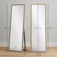 thumbnail image 3 of HOMCOM Full Length Mirror, 64" x 21" Rectangle Full Body Mirror, White, 3 of 10