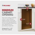 thumbnail image 4 of Rev-A-Shelf Single Pullout Trash Can for Full Height Cabinet, 50 Qt, 4WCTM-1550DM-1, 4 of 12