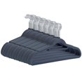 thumbnail image 1 of 10pcs 20pcs 50pcs Flocking Non-slip Adult Clothes Flocking Traceless Coat Hangers Clothes Rack Cloth Hanger Hook Magic Clothes Hanger, 1 of 6