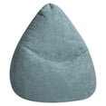 thumbnail image 1 of Gouchee Home Alfa Petrol Bean Bag Chair – Soft Velour Polyester Fabric with Polystyrene Bead Filling, Suitable for Adults and Teens, Lightweight & Portable Seating for Dorm or Living Room, 1 of 7