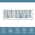 thumbnail image 2 of Abstract 3x10 Kitchen Runner Rug - Indoor Washable Non Slip Rugs for Hallway Bedroom Low Pile Living Room Office Long Carpet Soft Modern Home Decor Floor Mat for Bathroom Laundry 3x10 Blue, 2 of 8