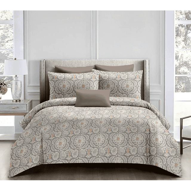 Celestial Comfort Bedsheet - Brown