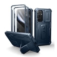 thumbnail image 1 of Dexnor for Samsung Galaxy S25 Plus Case with Built-in Slide Camera Cover & Screen Protector & Kickstand, Shockproof Rugged Case Full-Body Bumper Protective Cover for Galaxy S25 Plus 2025, Blue, 1 of 7