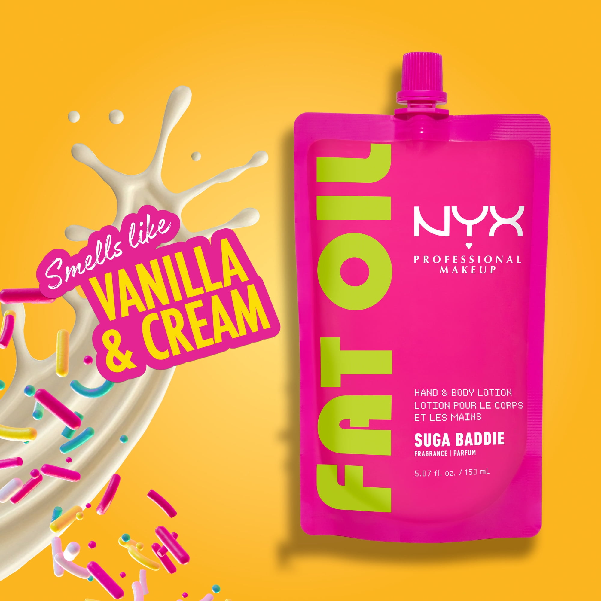 NYX Professional Makeup Lotion Fat Oil Hydrat. 24 h Légère, Suga Baddie
