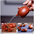 thumbnail image 3 of 1 Set Handmade Antique Teapot Purple Sand Teapot Ceramic Teapot Pu-erh Tea Brewing Pot Set, 3 of 8