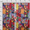 thumbnail image 3 of oneOone Cotton Cambric Red Fabric Asian Mix Floral Sewing Craft Projects Fabric Prints By Yard 56 Inch Wide, 3 of 4