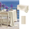 thumbnail image 2 of Dvruxg Satin Tablecloth – Washable Polyester Solid Color Banquet Cloth for Weddings, Hotels, Restaurants & Home Use – Elegant Cut-to-Fit Table Cover for Events & Parties, 2 of 5