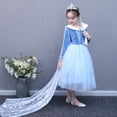 thumbnail image 3 of HAWEE Winter Elsa Snow Princess Adventure Costume for Girls Snow Queen Theme Party Dress up, 3 of 7