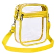 thumbnail image 1 of Clear Stadium Bags Approved, Usavan PVC Transparent Chest Bag Large Capacity, Thick Sturdy Material with Front Pocket Crossbody Storage Bag for Travel Sports Events, 1 of 3