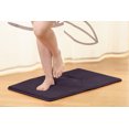 thumbnail image 2 of Set of 2 Clara Clark Bath Mat Bathroom Rug - Absorbent Memory Foam Bath Rugs - Non-Slip, Thick, Cozy Microfiber Bathrug, Plush Shower, Toilet Bathmats - Purple - Large Size 20"x32" Small Size 17”x24”, 2 of 4