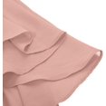 thumbnail image 4 of Hanna Nikole Robe en Chiffon à Manches Courtes pour Femmes Grande Taille avec Volants et Strass, 4 of 7