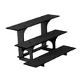 thumbnail image 3 of simhoa 3 Tier Corner Tiered Display Stand 3 Step Corner Display Rack for Tradeshows Straight black, 3 of 8