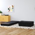 thumbnail image 2 of Novogratz The Flower Modular Chair and Lounger Bed with 5-in-1 Design, Black, 2 of 8