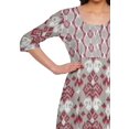 thumbnail image 3 of Moomaya Kurtis Imprimés Ligne A pour Femmes Kurta à Manches 3/4 Tunique d'Été, 3 of 5