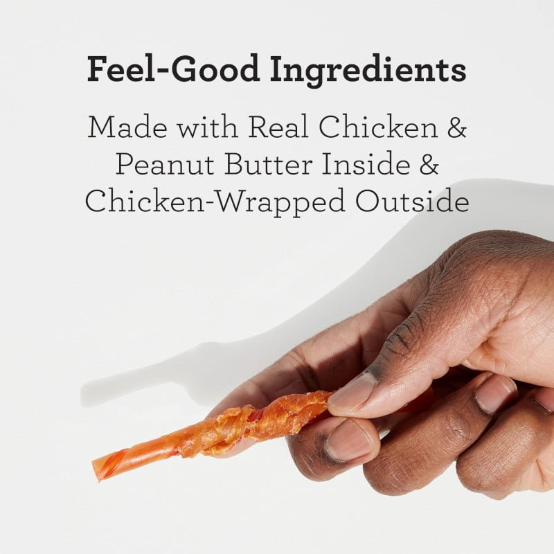 DreamBone Bâtonnets au poulet – Friandises pour chiens sans cuir brut, avec vrai poulet, faciles à digérer, idéales pour entraînement et gâteries